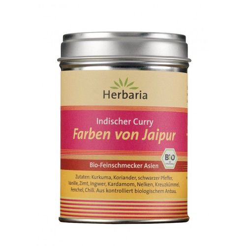 Farben von Jaipur indischer Curry KbA, 80 g, Herbaria Kr&auml;uterparadies GmbH