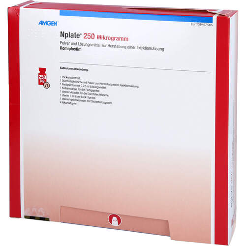 Nplate 250ug Pul.u.Lösungsmittel z.Herst.e.Inj.Lsg, 1 Stk., Amgen GmbH
