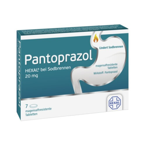 Pantoprazol HEXAL bei Sodbrennen, 7 Stk., HEXAL AG
