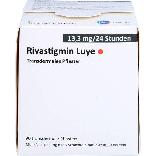 Rivastigmin Luye 13.3mg/24 Std. Transdermales Pfl., 90 Stk., Luye Pharma AG