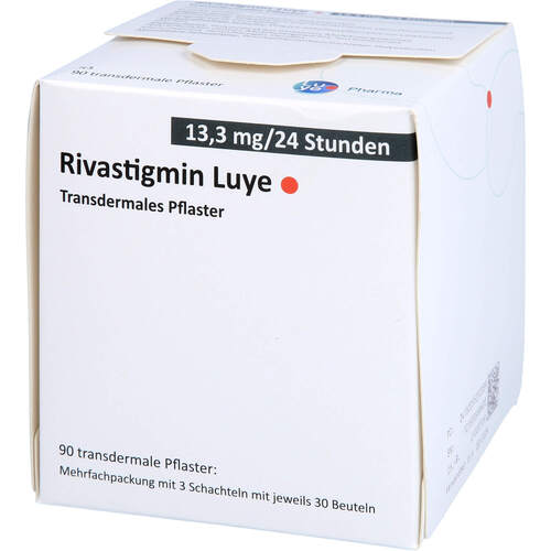 Rivastigmin Luye 13.3mg/24 Std. Transdermales Pfl., 90 Stk., Luye Pharma AG