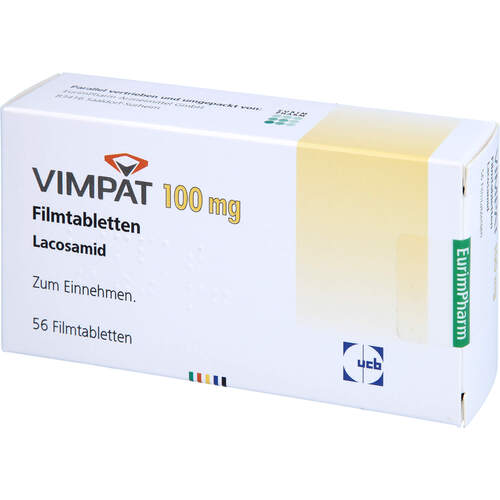 Vimpat 100mg Filmtabletten, 56 Stk., Eurimpharm Arzneimittel GmbH