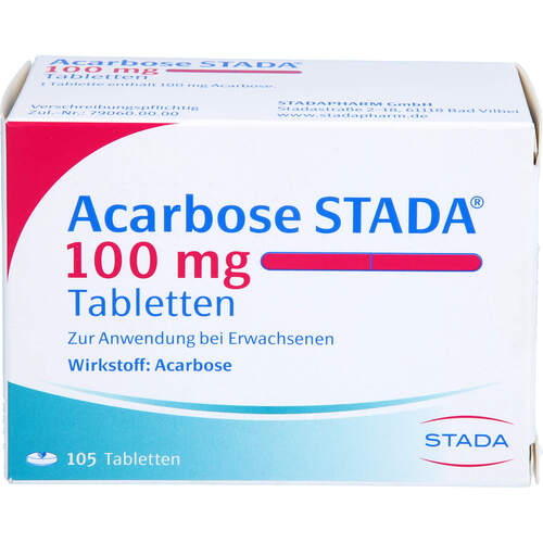 Acarbose STADA 100mg Tabletten, 105 Stk., STADAPHARM GmbH