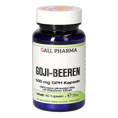 Goji-Beeren 500mg GPH Kapseln, 60 Stk., Hecht-Pharma GmbH