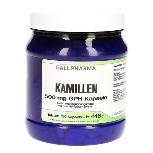 Kamillen 500mg GPH Kapseln, 750 Stk., Hecht-Pharma GmbH