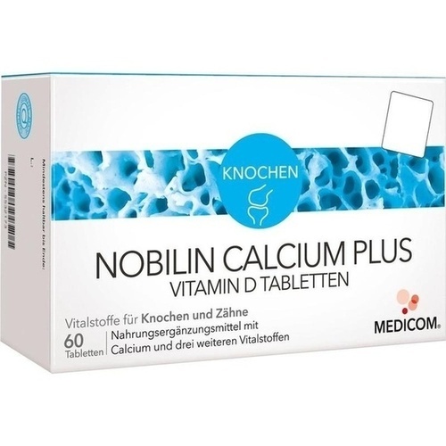 NOBILIN Calcium Plus Vitamin D Tabletten, 60 Stk., Medicom Pharma GmbH NOBILIN Calcium Plus Vitamin D Tabletten, 60 Stk., Medicom Pharma GmbH