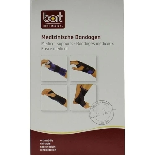 BORT ManuStabil kurz rechts medium schwarz, 1 Stk., Bort GmbH