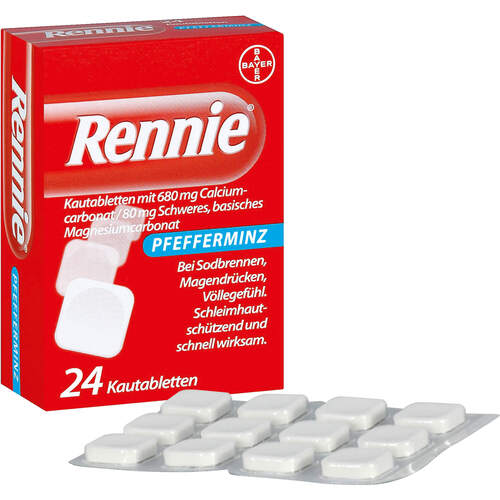 RENNIE Kautabletten, 24 Stk., Abis-Pharma
