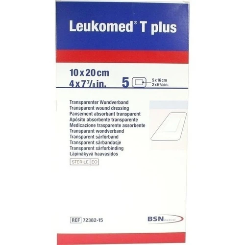 LEUKOMED TRANSP. PLUS STERILE PFL. 10x20cm, 5 Stk., Bsn Medical GmbH