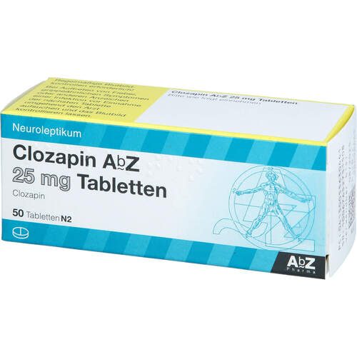 Clozapin AbZ 25mg Tabletten, 50 ST, Abz Pharma GmbH