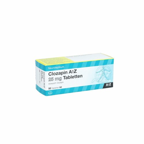 Clozapin AbZ 25mg Tabletten, 50 Stk., Abz Pharma GmbH