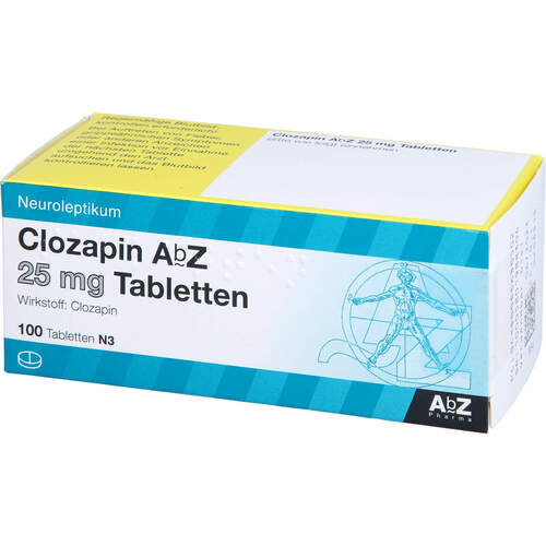 Clozapin AbZ 25mg Tabletten, 100 Stk., Abz Pharma GmbH