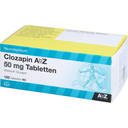Clozapin AbZ 50mg Tabletten, 100 Stk., Abz Pharma GmbH