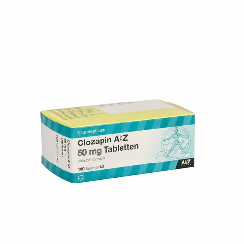 Clozapin AbZ 50mg Tabletten, 100 Stk., Abz Pharma GmbH