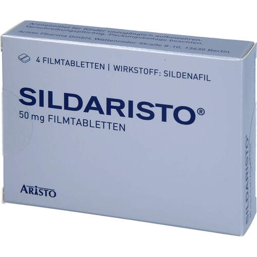 Sildaristo 50mg Filmtabletten, 4 Stk., Aristo Pharma GmbH