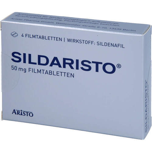 Sildaristo 50mg Filmtabletten, 4 ST, Aristo Pharma GmbH