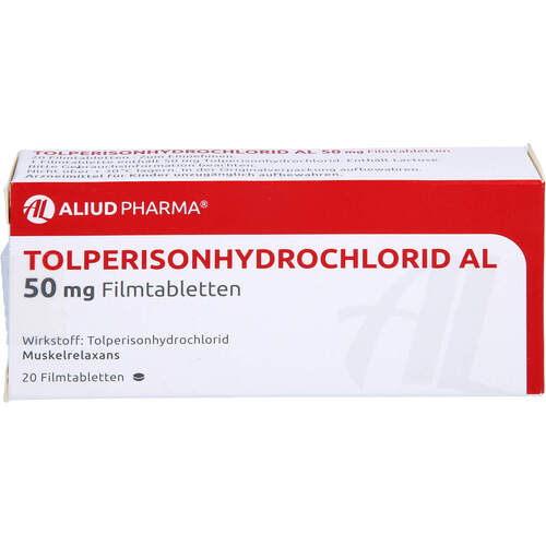 Tolperisonhydrochlorid AL 50mg Filmtabletten, 20 Stk., Aliud Pharma GmbH
