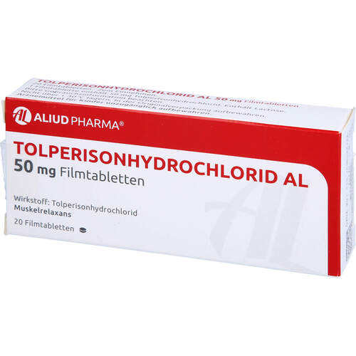 Tolperisonhydrochlorid AL 50mg Filmtabletten, 20 Stk., Aliud Pharma GmbH