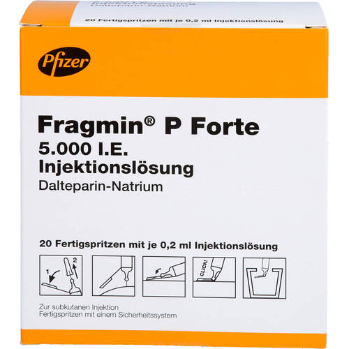 FRAGMIN 5000IE P FORTE Fertigspr m.Sicherheitssyst, 20 ST, Pfizer Pharma GmbH