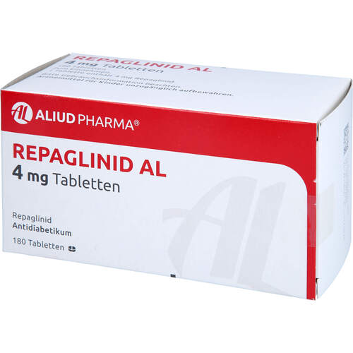 Repaglinid AL 4mg Tabletten, 180 ST, Aliud Pharma GmbH