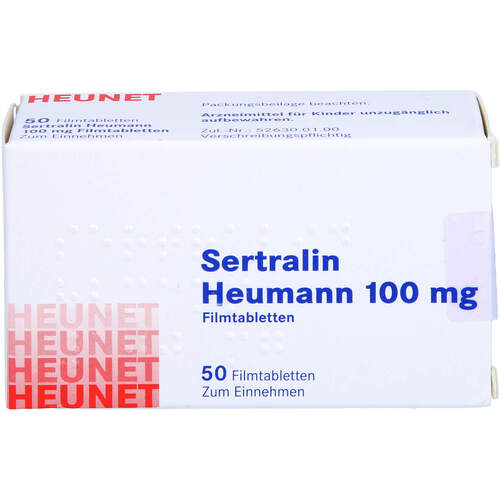 SERTRALIN HEUMANN 100MG FILMTABLETTEN Heunet, 50 Stk., Heunet Pharma GmbH SERTRALIN HEUMANN 100MG FILMTABLETTEN Heunet, 50 Stk., Heunet Pharma GmbH