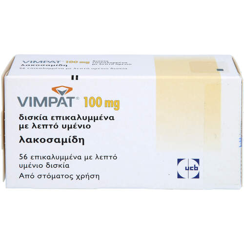 Vimpat 100mg Filmtabletten, 56 Stk., kohlpharma GmbH