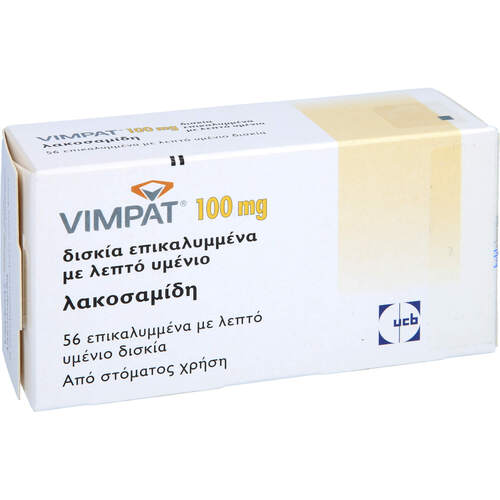 Vimpat 100mg Filmtabletten, 56 Stk., kohlpharma GmbH
