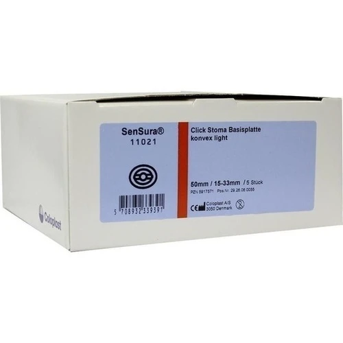 SenSura Basisp.konvex light 50RRausschneid.15-33mm, 5 Stk., Coloplast GmbH