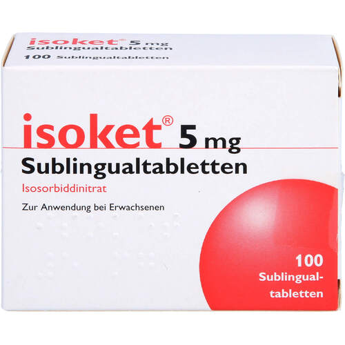 Isoket 5mg Sublingualtabletten, 100 ST, Merus Labs Luxco Ii S.A R.L.