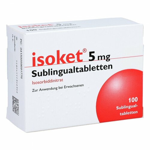 Isoket 5mg Sublingualtabletten, 100 ST, Merus Labs Luxco Ii S.A R.L.