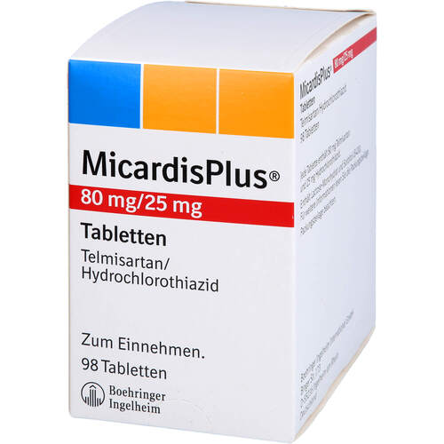 Micardis plus 80/25mg, 98 Stk., Boehringer Ingelheim Pharma GmbH & Co. KG