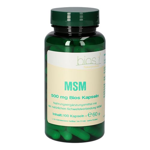MSM 500mg Bios Kapseln, 100 Stk., Bios Medical Services