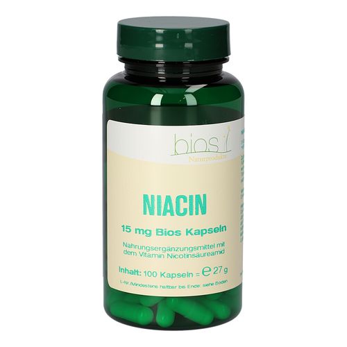 Niacin 15mg Bios Kapseln, 100 Stk., Bios Medical Services