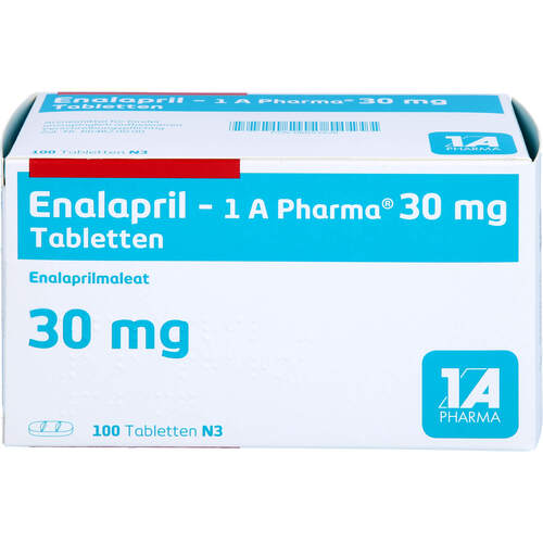 Enalapril - 1A Pharma 30mg Tabletten, 100 Stk., 1 A Pharma GmbH