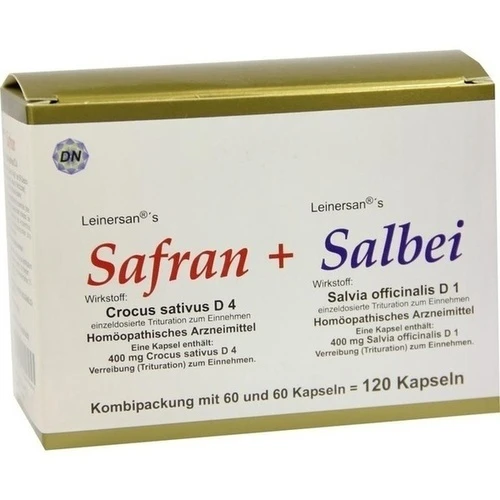 SAFRAN+SALBEI Kapseln 120 St.Kombipackung, 1 Pck., Diamant Natuur GmbH