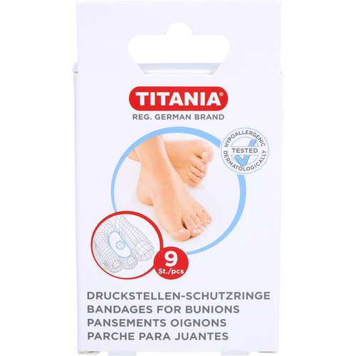 DRUCKSTELLEN Schutzringe mittel TITANIA, 9 Stk., Axisis GmbH