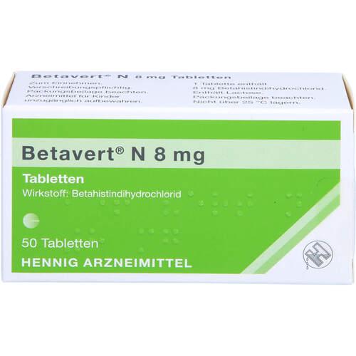 Betavert N 8mg, 50 Stk., Hennig Arzneimittel GmbH & Co. KG