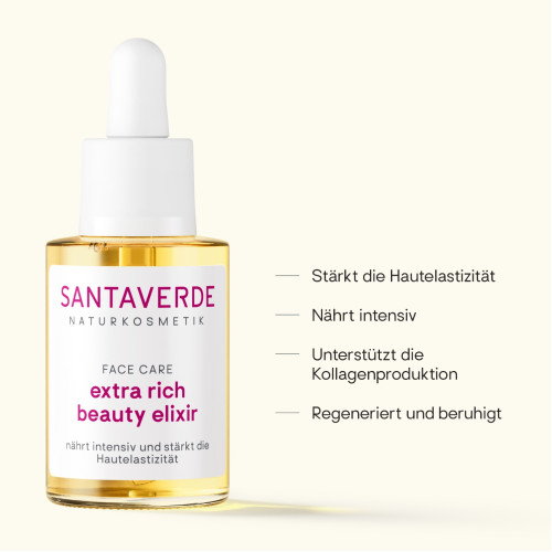 extra rich beauty elixier-Gesichts&ouml;l, 30 ml, SANTAVERDE GmbH