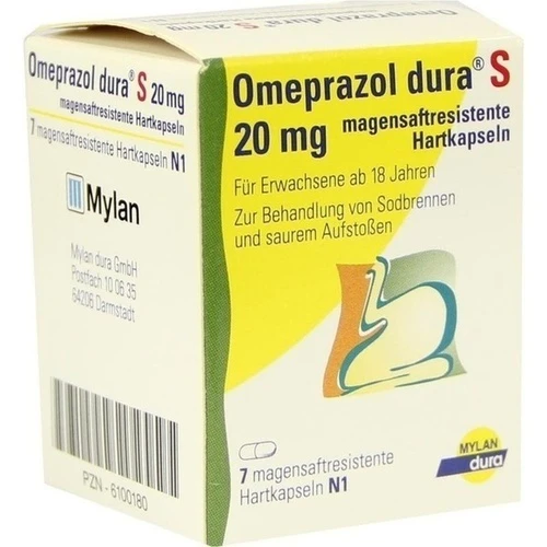 Omeprazol dura S 20mg, 7 Stk., Viatris Healthcare GmbH