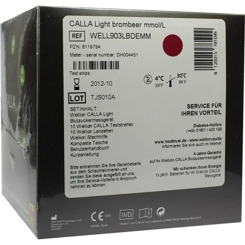 Wellion CALLA light Blutzuckermg. Set mmol/l brom., 1 Stk., Med Trust GmbH