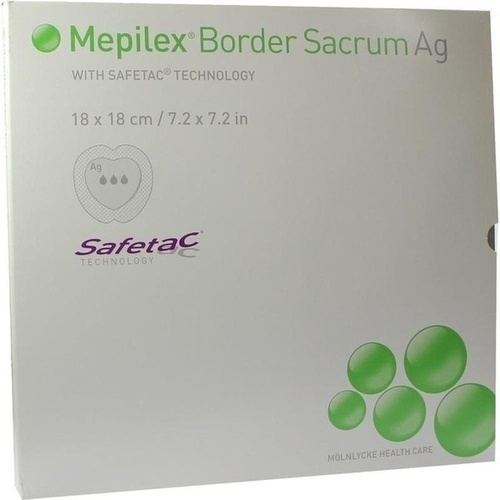 Mepilex Border Sacrum Ag 18x18 cm, 5 Stk., M&ouml;lnlycke Health Care GmbH