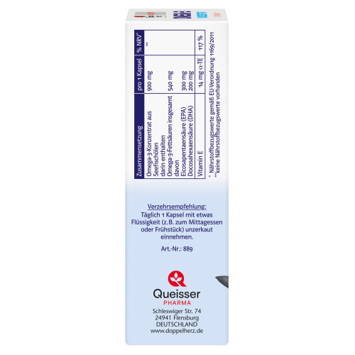 Doppelherz Omega-3 Konzentrat system, 30 Stk., Queisser Pharma GmbH & Co. KG