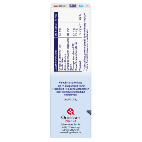 Doppelherz Omega-3 Konzentrat system, 30 Stk., Queisser Pharma GmbH & Co. KG