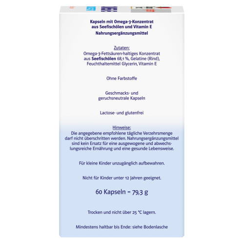 Doppelherz Omega-3 Konzentrat system, 60 Stk., Queisser Pharma GmbH & Co. KG