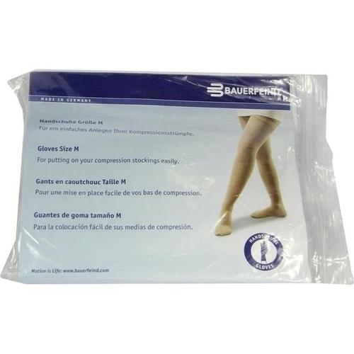 Handschuh blau Gr. M, 2 Stk., Bauerfeind AG Geschäftsbereich Phlebologie