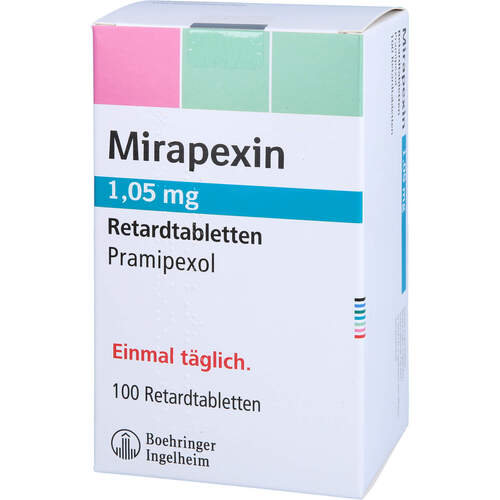 Mirapexin 1.05mg, 100 ST, Eurimpharm Arzneimittel GmbH