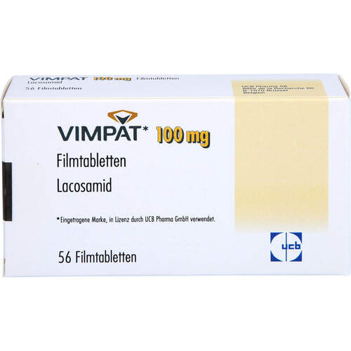 Vimpat 100mg Filmtabletten, 56 Stk., Emra-Med Arzneimittel GmbH