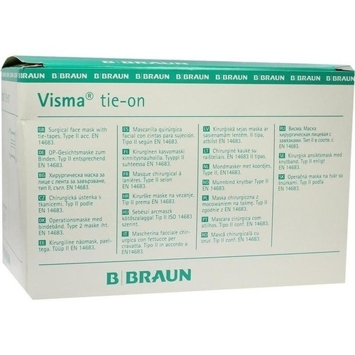 VISMA TIE-ON OP-GESICHTSMASKE, 50 Stk., B. Braun Melsungen AG