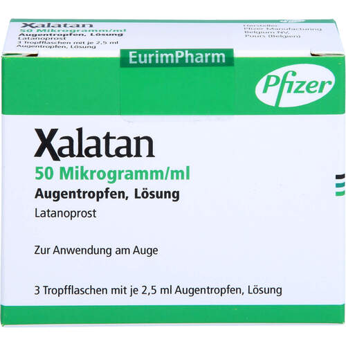 Xalatan 50 Mikrogramm/ml, 3x2,5 ml, Eurimpharm Arzneimittel GmbH