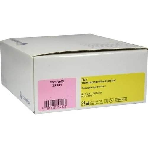 COMFEEL Plus transparenter Wundverb.5x7 cm 35301, 50 Stk., Coloplast GmbH